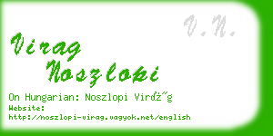 virag noszlopi business card